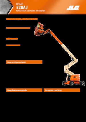 Wheeled Articulating Boom Lifts JLG 520AJ
