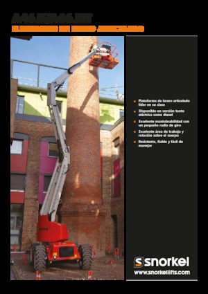 Tekerlekli Mafsall Bomlu Asansörler Snorkel A46JE