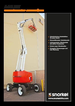 Wheeled Articulating Boom Lifts Snorkel A62JRT
