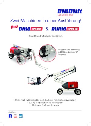 Wheeled Articulating Boom Lifts Dino Lift Dino 220XSE