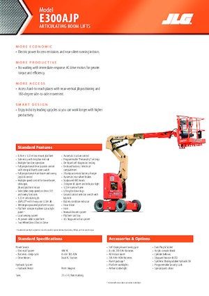 Wheeled Articulating Boom Lifts JLG E300AJP