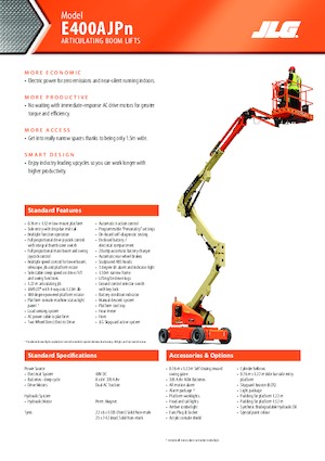 Wheeled Articulating Boom Lifts JLG E400AJPN