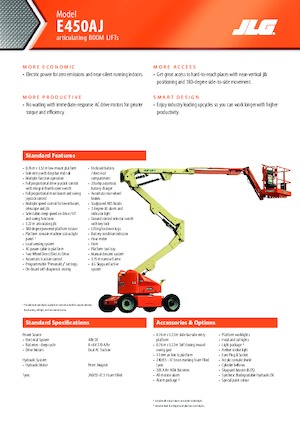 Wheeled Articulating Boom Lifts JLG E450AJ