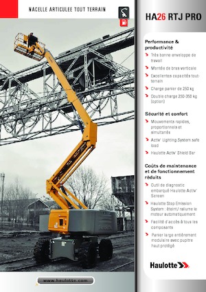 Wheeled Articulating Boom Lifts Haulotte HA26 RTJ PRO
