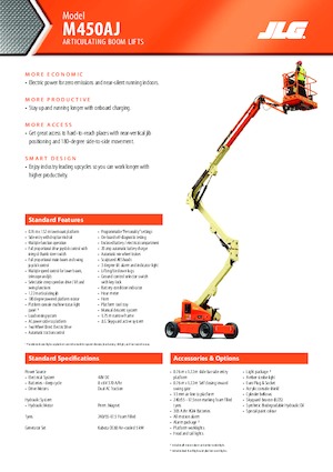 Wheeled Articulating Boom Lifts JLG M450AJ