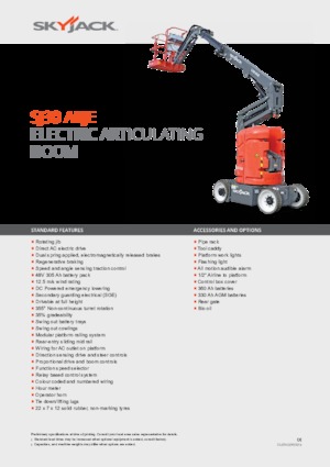 Tekerlekli Mafsall Bomlu Asansörler Skyjack SJ 30 ARJE