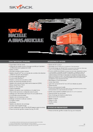 Wheeled Articulating Boom Lifts Skyjack SJ 85 AJ