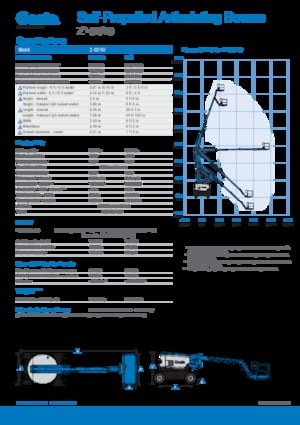 Tekerlekli Mafsall Bomlu Asansörler Genie Z-62/40