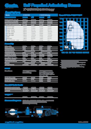 Wheeled Articulating Boom Lifts Genie Z-34/22 DC