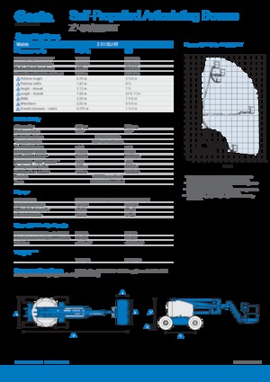 Wheeled Articulating Boom Lifts Genie Z51/30J RT