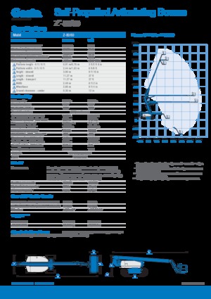 Wheeled Articulating Boom Lifts Genie Z-80/60