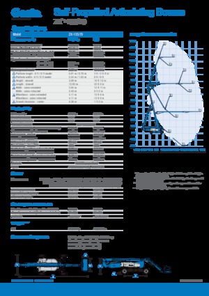Tekerlekli Mafsall Bomlu Asansörler Genie ZX-135/70