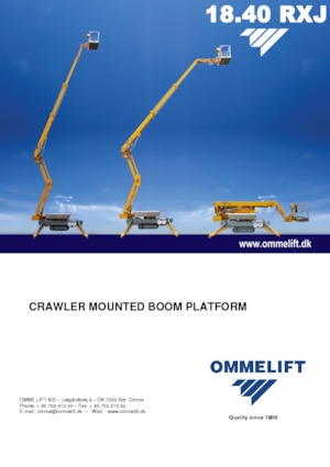 Crawler Articulating Boom Lifts OMMELIFT 18.40 RXJ
