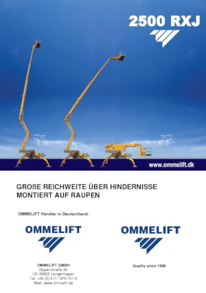 Crawler Articulating Boom Lifts OMMELIFT 2500 RXJ