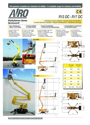 Crawler Articulating Boom Lifts AIRO R13 DC