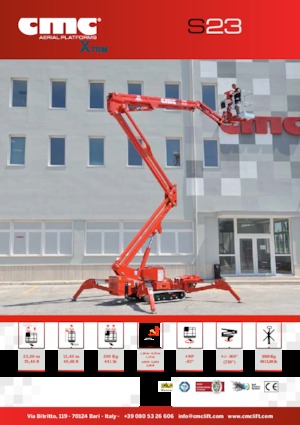 Crawler Articulating Boom Lifts CMC S23