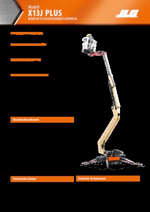 Crawler Articulating Boom Lifts JLG X13J Plus