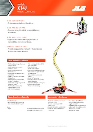 Crawler Articulating Boom Lifts JLG X14J