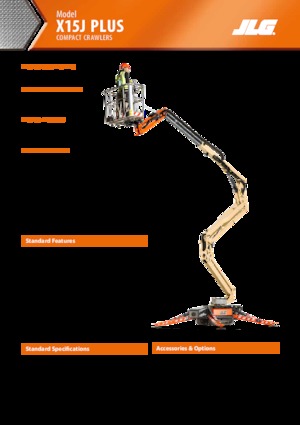 Crawler Articulating Boom Lifts JLG X15J Plus