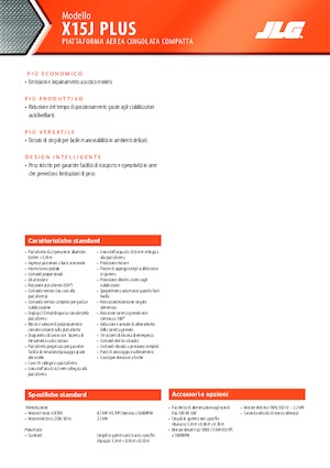 Crawler Articulating Boom Lifts JLG X15J Plus