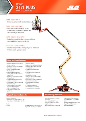Crawler Articulating Boom Lifts JLG X17J Plus