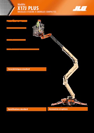 Crawler Articulating Boom Lifts JLG X17J Plus