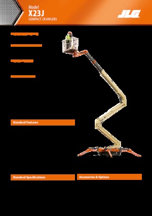 Crawler Articulating Boom Lifts JLG X23J