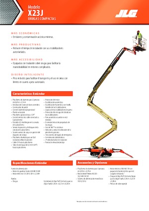 Crawler Articulating Boom Lifts JLG X23J