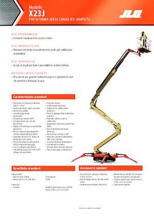 Crawler Articulating Boom Lifts JLG X23J