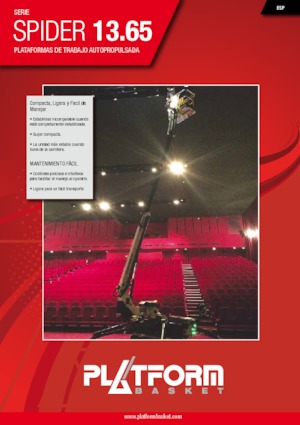 Paletli Teleskopik Bomlu Vinçler Platform Basket SPIDER 13.65