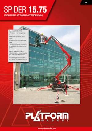 Crawler Articulating Boom Lifts Platform Basket SPIDER 15.75 PRO