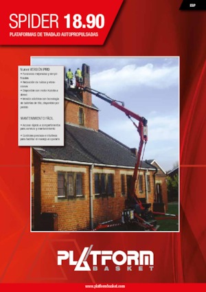 Crawler Articulating Boom Lifts Platform Basket SPIDER 18.90 PRO