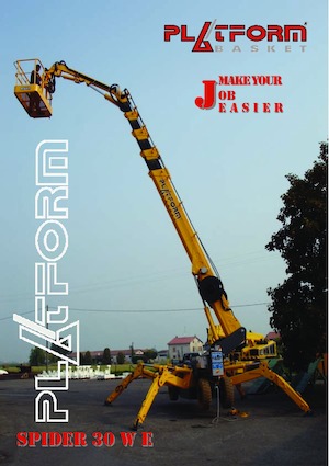 Paletli Teleskopik Bomlu Vinçler Platform Basket SPIDER 30 WE