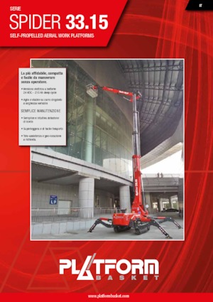 Crawler Articulating Boom Lifts Platform Basket SPIDER 33.15