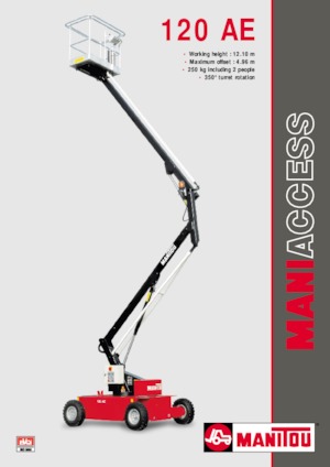 Wheeled Articulating Boom Lifts Manitou 120 AE