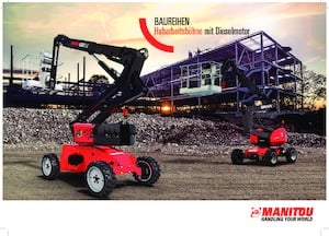 Tekerlekli Mafsall Bomlu Asansörler Manitou ManGo 12