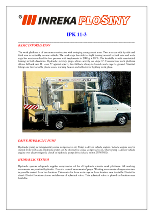 Trailer Mounted Articulating Boom Lifts Inreka IPK 11-3