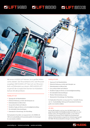 Truck Mounted Telescopic Boom Lifts Huddig Lift 2000