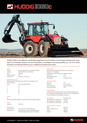 Backhoe Loaders Huddig 1060 C