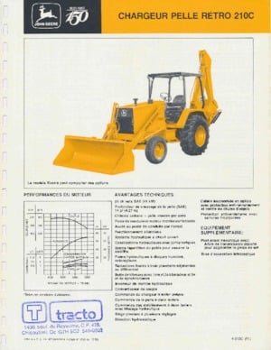 Backhoe Loaders John Deere Construction 210 C