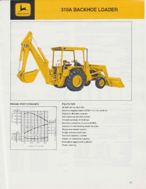 Iş makineleri John Deere Construction 310 A