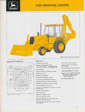 Backhoe Loaders John Deere Construction 410 C