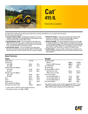 Backhoe Loaders Caterpillar 415 IL