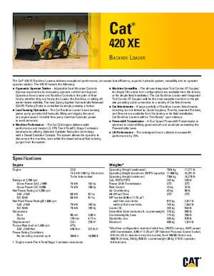 Backhoe Loaders Caterpillar 420 XE