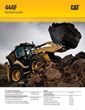 Backhoe Loaders Caterpillar 444F2