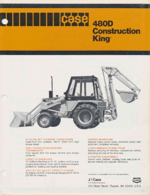 Backhoe Loaders Case 480D