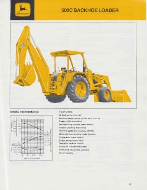 Backhoe Loaders John Deere Construction 500 C
