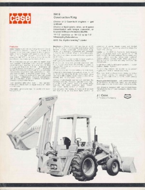 Backhoe Loaders Case 580 B 