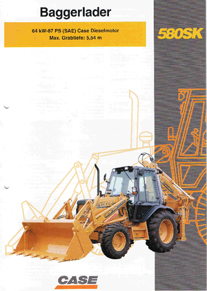 Backhoe Loaders Case 580SK