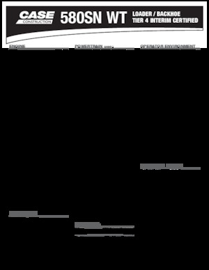 Backhoe Loaders Case 580 SN WT